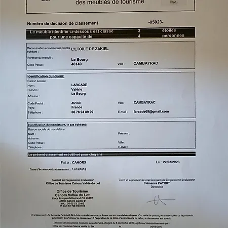 L'etoile De Zakiel Tatil Evi Cambayrac